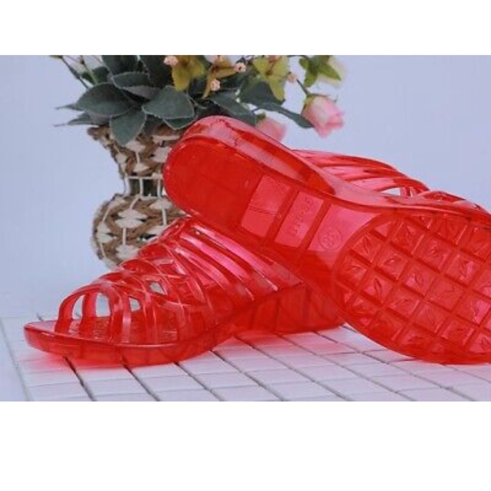 Red clear sandals - Picture 2 of 2